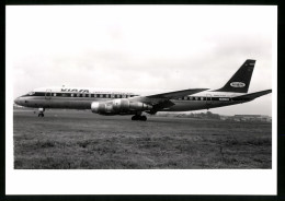 Fotografie Flugzeug Douglas DC-8, Passagierflugzeug Der Viasa, Kennung YV-VID  - Luftfahrt