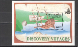 Grenada - 1991 - Discovery Voyages - Yv Bf 270 - Bateaux