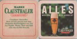 5005514 Bierdeckel Quadratisch - Clausthaler - Sous-bocks