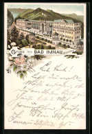 Vorläufer-Lithographie Imnau In Hohenzollern, 1895, Grünanlagen Vor Dem Schloss  - Autres & Non Classés
