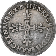 France, Henri IV, 1/4 Ecu De Béarn, 1602, Pau, Argent, TTB, Gadoury:603 - 1589-1610 Henry IV The Great