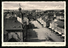 AK Ganzsache PP127C43/03: Schmölln /Thür., 600. Jahrfeier Der Stadt, Marktansicht Vom Kirchturm Aus  - Briefkaarten