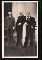 AK Pan President S Ministrem Benesem A Amer. Podporovatelem Csl. Snah Mr. Cranem V Lánech 1923  - Hommes Politiques & Militaires