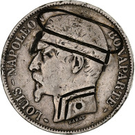France, 5 Francs, Louis Napoléon Bonaparte, Satirique, 1852, Argent, TB - Otros & Sin Clasificación
