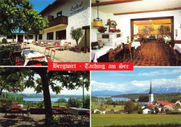 73980107 Taching_See Gasthof Bergwirt Terrassen Gastraum Panorama - Altri & Non Classificati