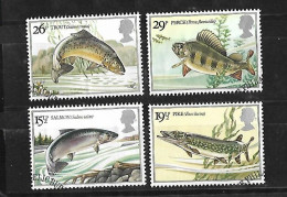Great Britain - 1983 - Fishes - Yv 1067/70  (Used, Hinged) - Pesci