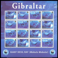 Gibraltar - 2006 - Fishes WWF - Yv 1152/56 - Pesci