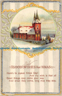 R163167 Greetings. Good Wishes For Xmas. Church. 1924 - Monde