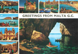 73979960 Malta__Insel Teilansichten Bauwerke Strand Grotte - Malte