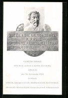AK K. V. Rais Denkmal Mit Portrait  - Scrittori