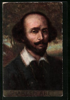 Künstler-AK William Shakespeare Im Portrait  - Ecrivains