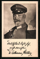 AK Reichskanzler Von Bethmann Hollweg In Uniform Mit Schirmmütze Und Eisernem Kreuz  - Uomini Politici E Militari