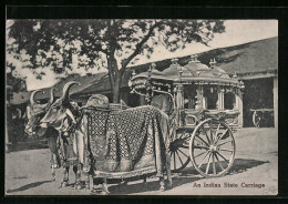 AK An Indian State Carriage  - Koeien