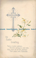 R162680 An Easter Greeting. Flower And Cross. W. And K. London - Sonstige & Ohne Zuordnung