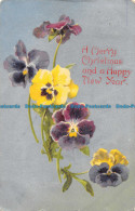 R162684 Greetings. A Merry Christmas And A Happy New Year. Flowers. Wildt And Kr - Monde