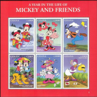 Ghana - 1997 - Disney: Mickey And Friends - Yv 2164/69 - Disney