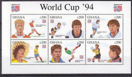 Ghana - 1994 - Soccer: World Cup - Yv 1625/30 - 1994 – Verenigde Staten