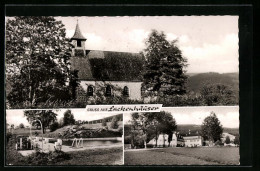 AK Lackenhäuser, Ortsansicht, Kirche, Freibad  - Autres & Non Classés