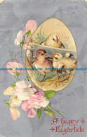 R162690 Greetings. A Happy Eastertide. Chicks. Wildt And Kray. 1906 - Welt