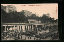 AK Karlsbad, Mühlbrunnen-Kolonnade Mit Kurgästen  - Tchéquie