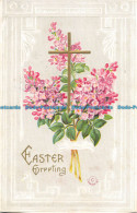 R163209 Easter Greeting. Flowers And Cross - Monde