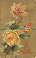 R163215 Greetings. A Happy Birthday. Roses. Wildt And Kray. 1910 - Monde