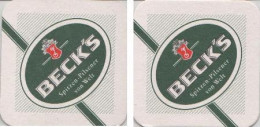 5000073 Bierdeckel Quadratisch - Becks - Spitzen-Pilsener - Sous-bocks