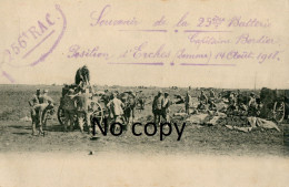 CARTE POSTALE FRANCAISE - POSITION DU 256e RAC A ERCHES PRES DE ROYE SOMME 1918 - GUERRE 1914 1918 - Guerre 1914-18