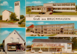 73909242 Bruchhausen Ettlingen Rathaus Schule Waldgaststaette FV Allemania 1919 - Ettlingen