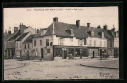 CPA Neuville-aux-Bois, Place Et Rue Dolln  - Autres & Non Classés