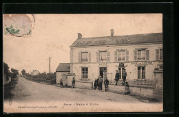 CPA Loury, Mairie Er Ecoles  - Autres & Non Classés