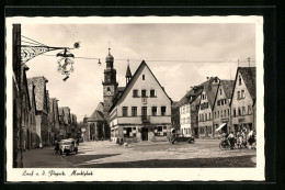 AK Lauf An Der Pegnitz, Marktplatz Mit Kirche  - Pegnitz