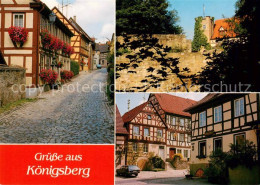 73869540 Koenigsberg Bayern Dorfstrasse Stadtmauer Fachwerkhaeuser Koenigsberg B - Andere & Zonder Classificatie