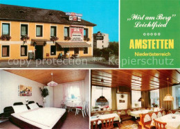 73869464 Amstetten Niederoesterreich Gasthof Wirt Am Berg Zimmer Gastraum Amstet - Other & Unclassified