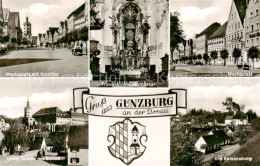 73834856 Guenzburg Marktplatz Mit Stadttor Frauenkirche Hochaltar Marktplatz Ulm - Günzburg