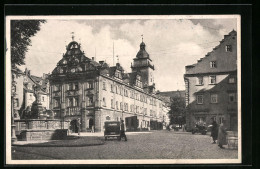 AK Gotha, Rathaus Mit Schellenbrunnen  - Gotha