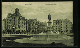 AK Augsburg, Prinzregenten-Brunnen  - Augsburg