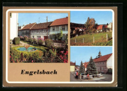 AK Engelsbach, An Der Hauptstrasse, Teilansicht, Dorfstrasse  - Autres & Non Classés