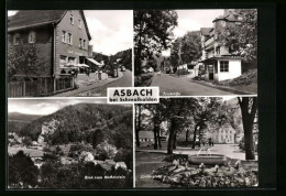 AK Asbach /Schmalkalden, Talstrasse Und Lindenplatz  - Schmalkalden