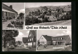 AK Schnett /Thür. Wald, Kulturhaus-Terrasse Und Blick Durch Wohnsiedlung  - Other & Unclassified