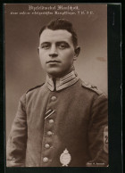 Foto-AK Sanke Nr. 6196: Vizefeldwebel Friedrich Manschott In Gardeuniform  - 1914-1918: 1ste Wereldoorlog