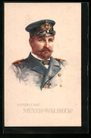AK Kapitän Z. See, Meyer-Waldeck, Gouverneur Von Kiautschou  - Chine