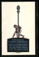AK Ganzsache Bayern PP27C12: Augsburg, Festpostkarte Zur Grossstadtfeier 1911, Volksfest  - Postcards