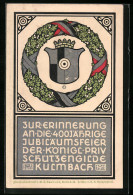 AK Kulmbach, Ganzsache Bayern PP27C20, Jubiläumsfeier Der Königl. Priv. Schützengilde 1911  - Cartes Postales