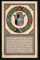 AK Kulmbach, Ganzsache Bayern PP27C20, Jubiläumsfeier Der Königl. Priv. Schützengilde 1911  - Briefkaarten