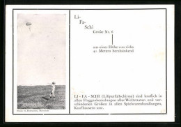 AK Mann Mit Liliputfallschirm, Spielzeug  - Used Stamps