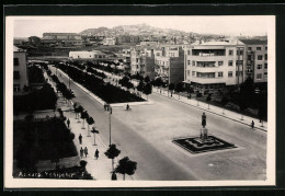 AK Ankara, Yenisehir, Strassenpartie Mit Denkmal  - Turchia