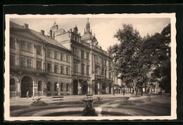 AK Pilsen / Sumava, Strassenpartie Vor Haus Mit Turm  - Tchéquie