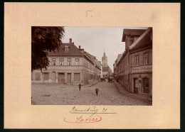 Fotografie Brück & Sohn Meissen, Ansicht Ronneburg, Schlossstrasse Mit Ladengeschäft Hermann Kretzschmann  - Lieux