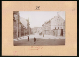 Fotografie Brück & Sohn Meissen, Ansicht Schmölln, Amtsgericht & Gasthof Zu Den Drei Schwanen  - Lugares